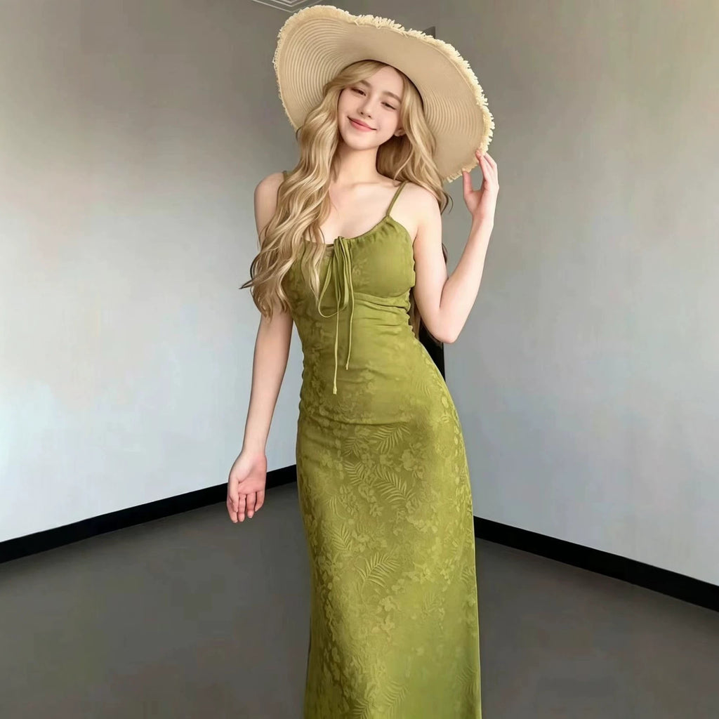 Women's Ribbed Knit Maxi Beach Dress – Summer Style