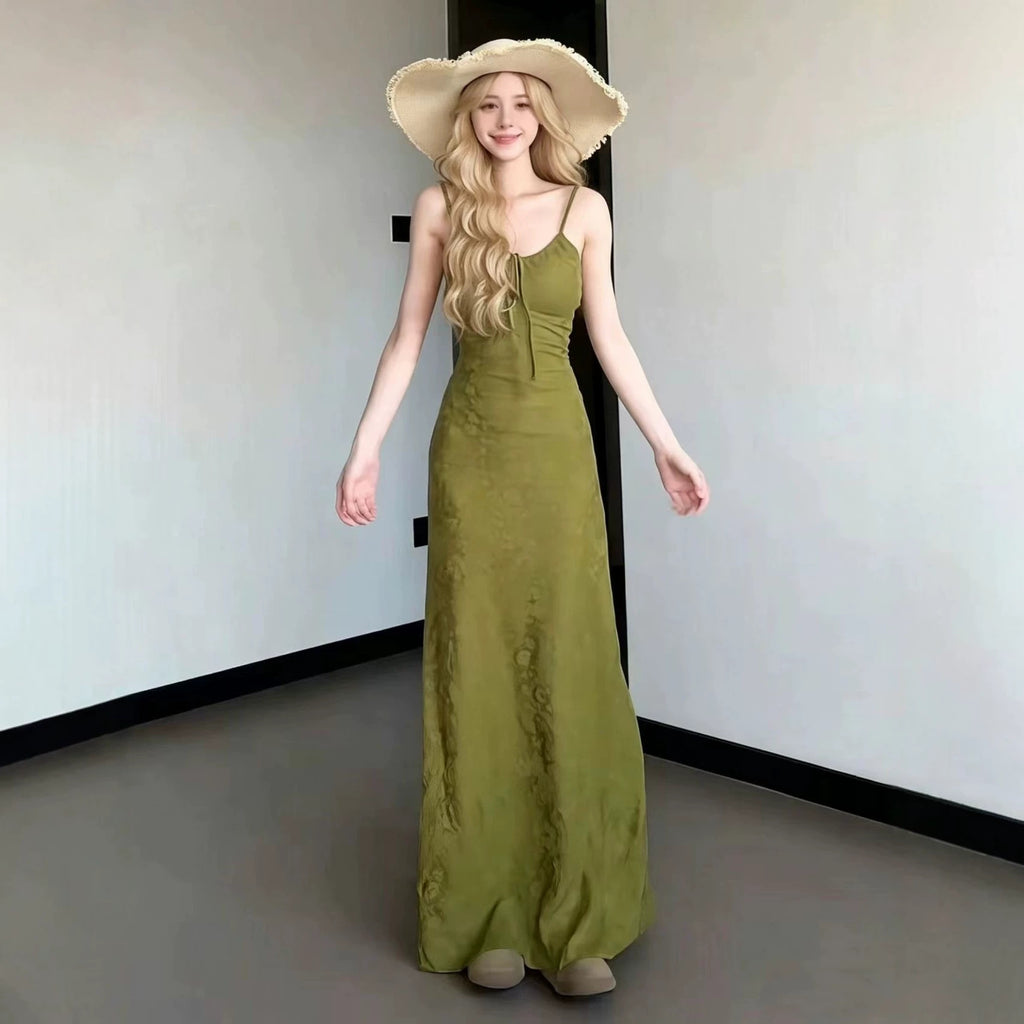 Women's Ribbed Knit Maxi Beach Dress – Summer Style